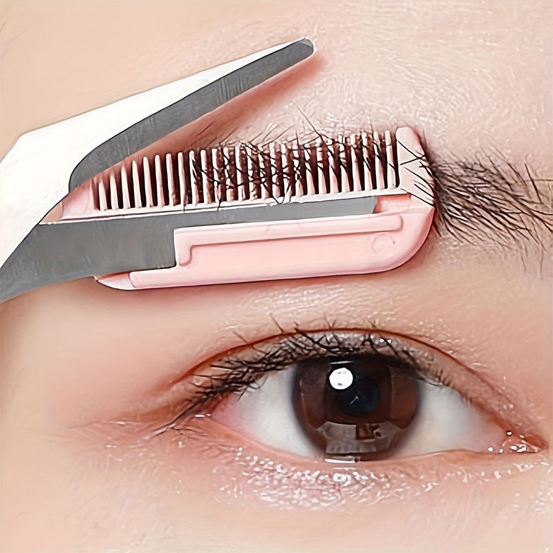 Men'S Grooming Hair Removal - Precision Stainless Steel Eyebrow Trimmer Scissors