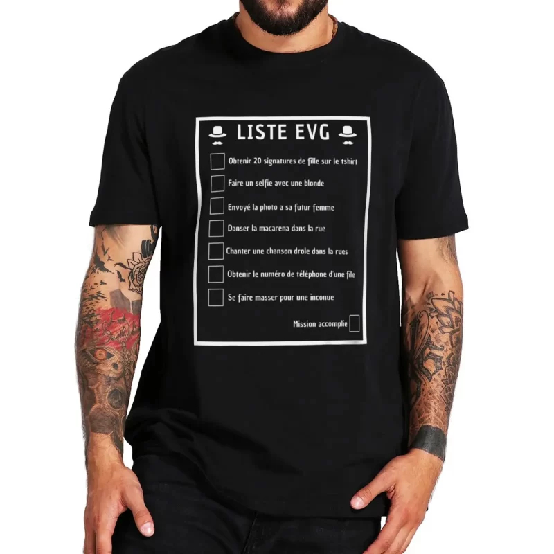 Men'S Grooming Checklist - Liste EVG Bachelor Party T Shirt