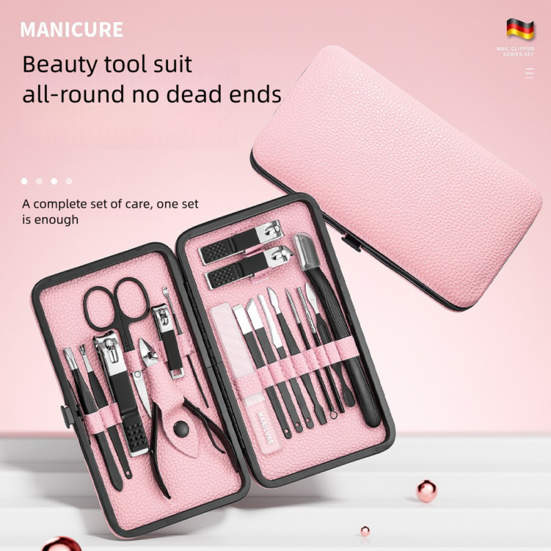 18pcs Manicure Pedicure Set, P - Nail Care Kit Mens recension och pris