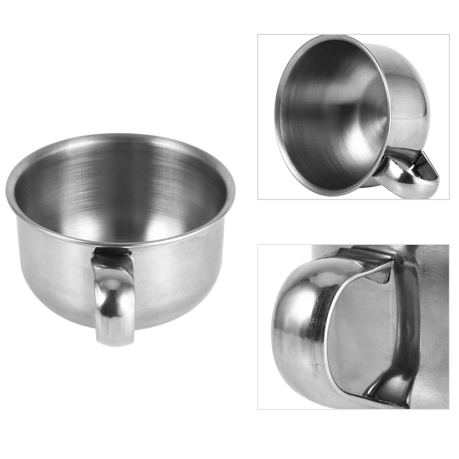 New Stainless Steel Metal Shav - Shaving Bowl Soap recension och pris