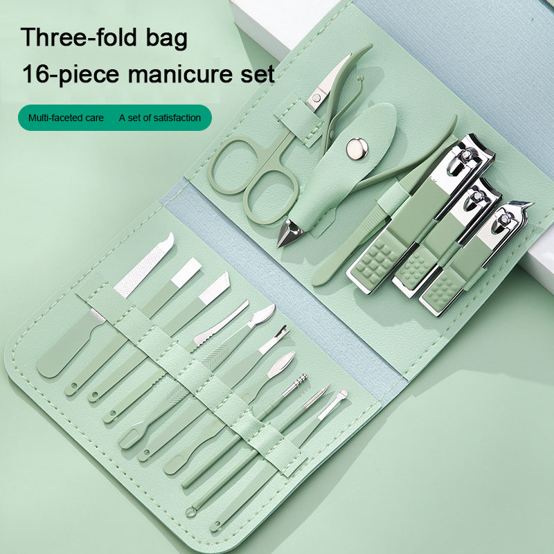 16PCS Professional Nail Clippe - Nail Care Kit Mens recension och pris