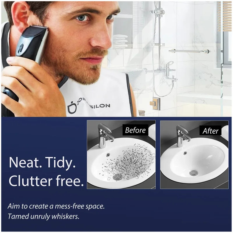 1pc Men Beard Shaving Apron Tr - Men'S Grooming Mirror recension och pris