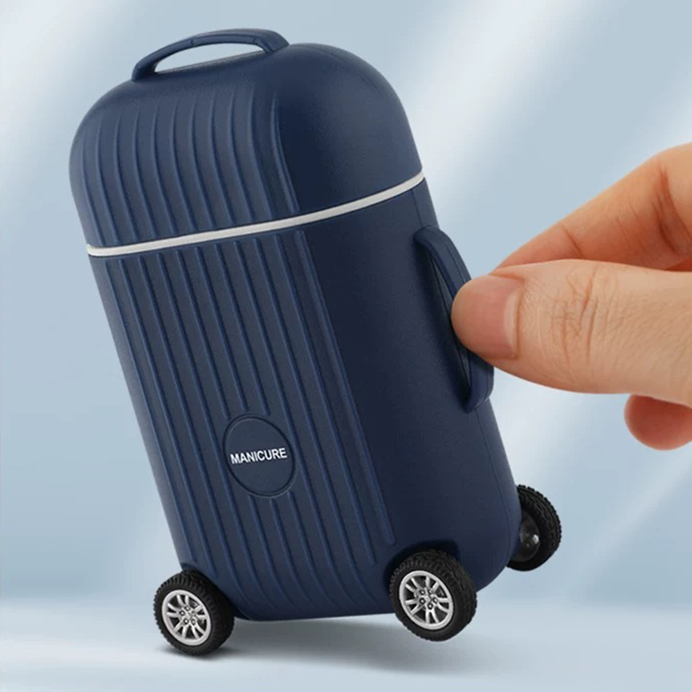 8PCS Travel Mini Luggage Manic - Nail Care Kit Mens recension och pris