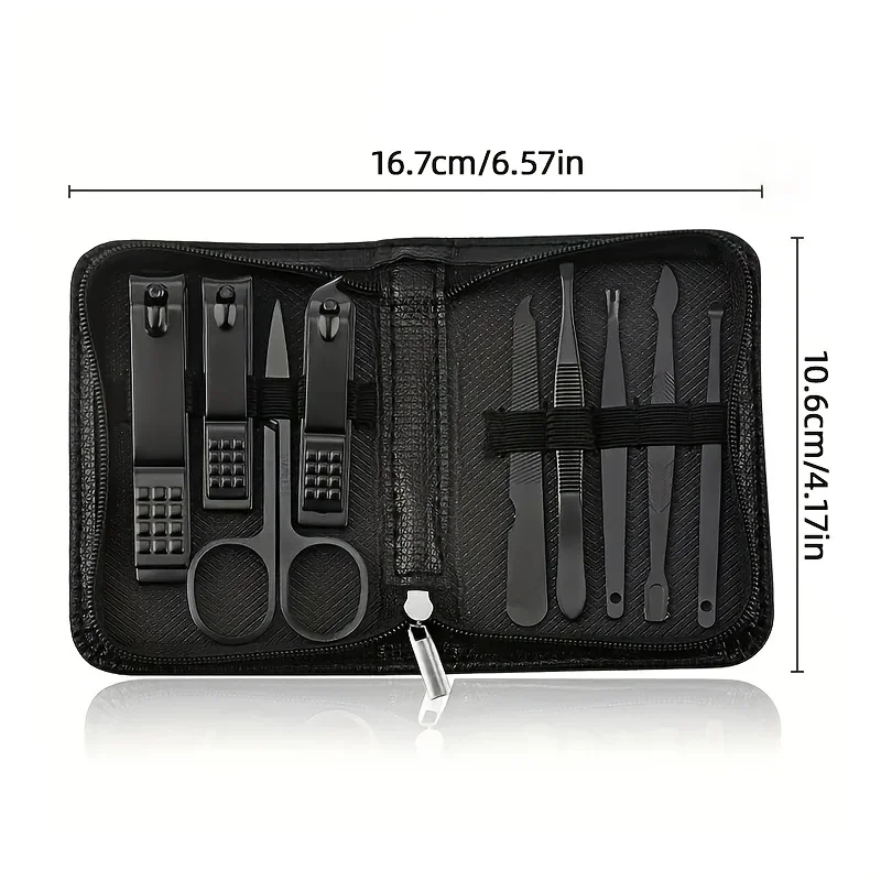 9 Piece in 1 Manicure Set Pedi - Nail Care Kit Mens recension och pris