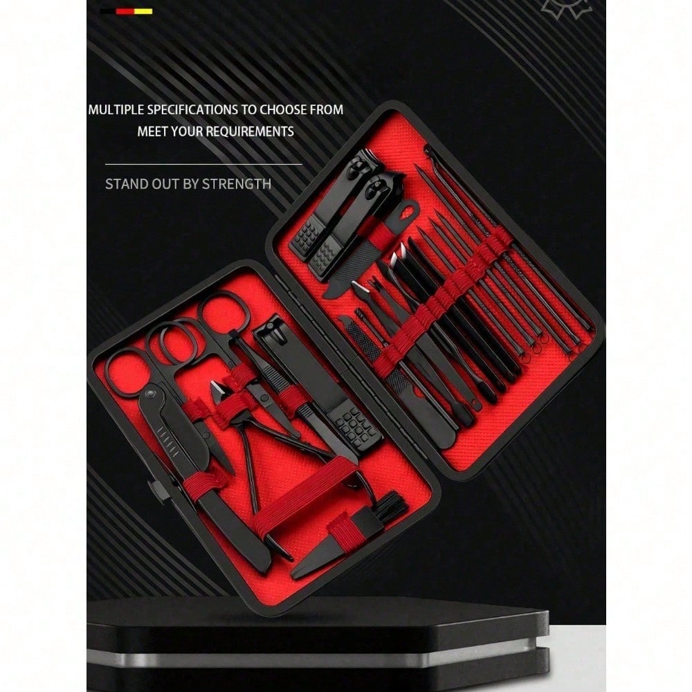 8/24pcs Professional Manicure  - Nail Care Kit Mens recension och pris