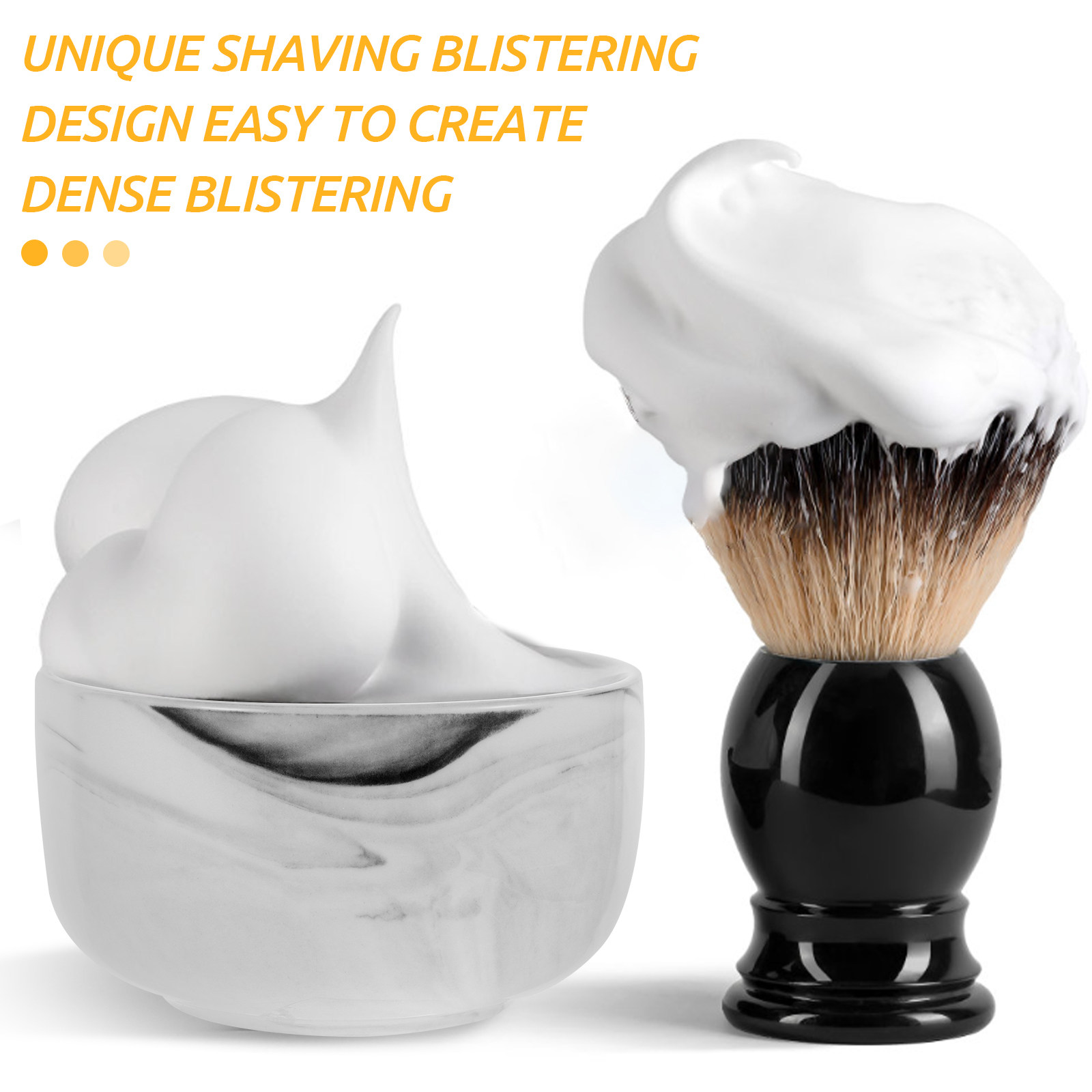 Marble Pattern Men Shaving Bow - Shaving Bowl Soap recension och pris