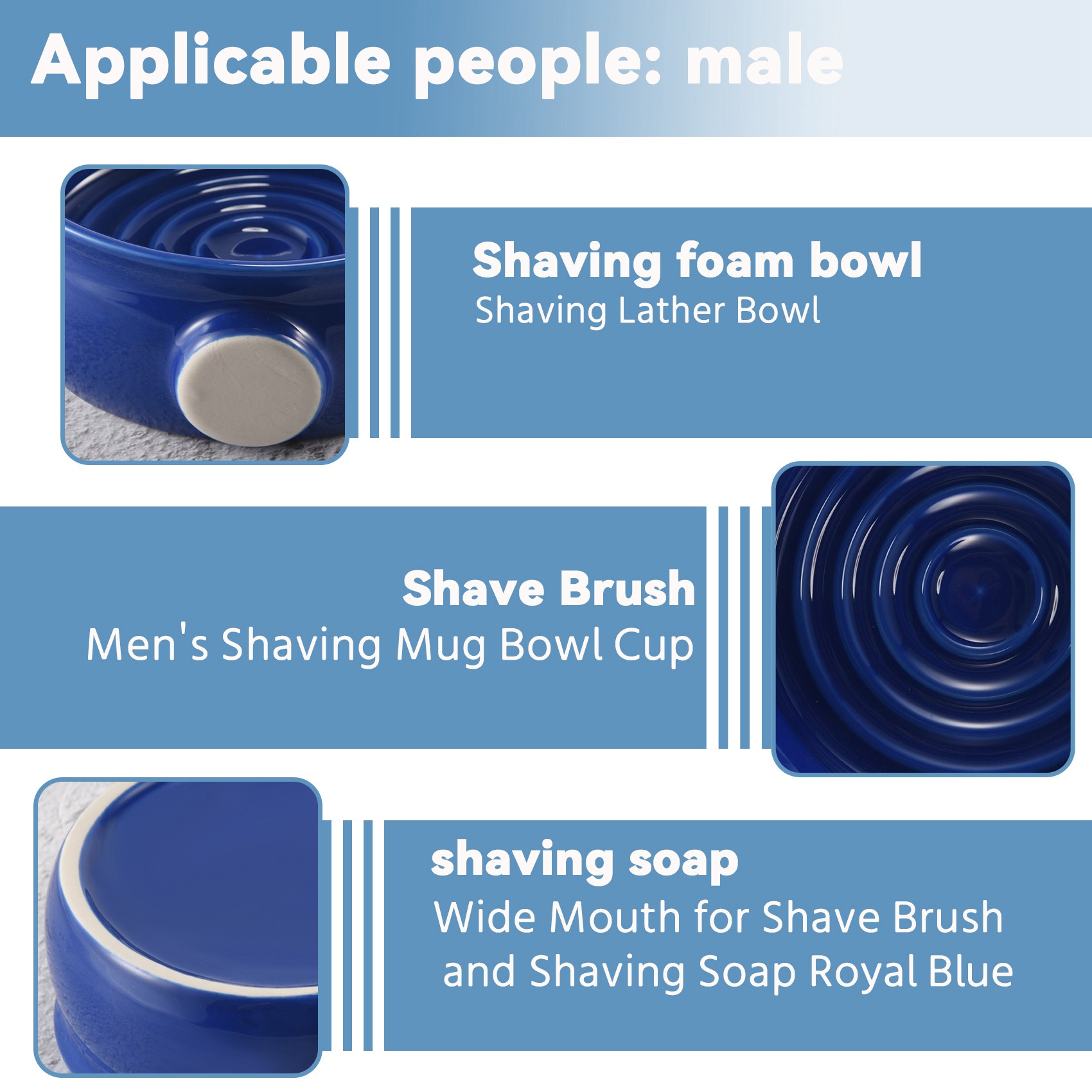 YCOC- Men's Shaving Mug Bowl C - Shaving Bowl Soap recension och pris