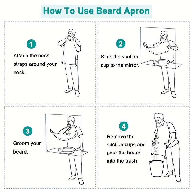 Men's Beard Bib Hair Catcher f - Men'S Grooming Mirror recension och pris