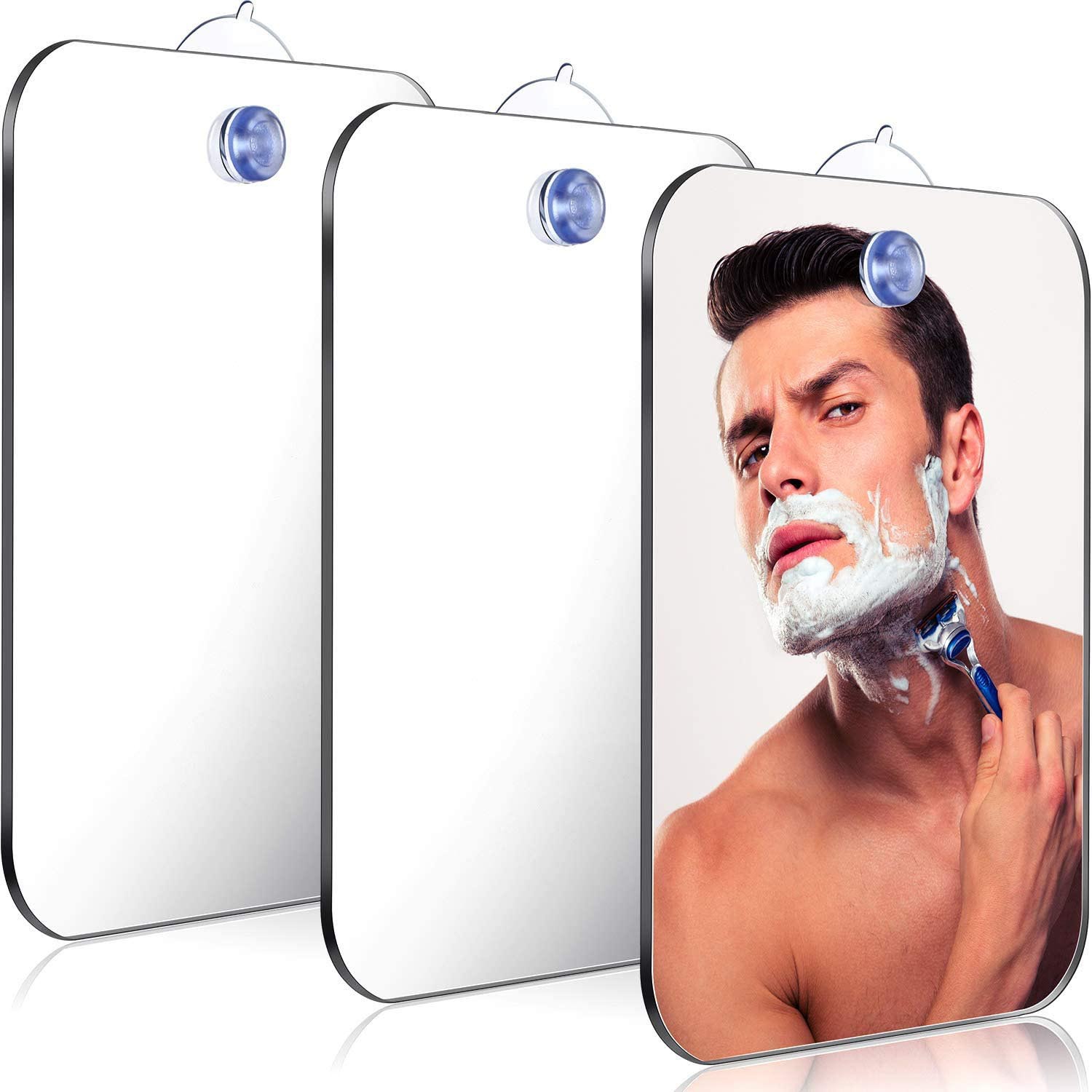 1PCS Acrylic Shower Mirror wit - Men'S Grooming Mirror recension och pris