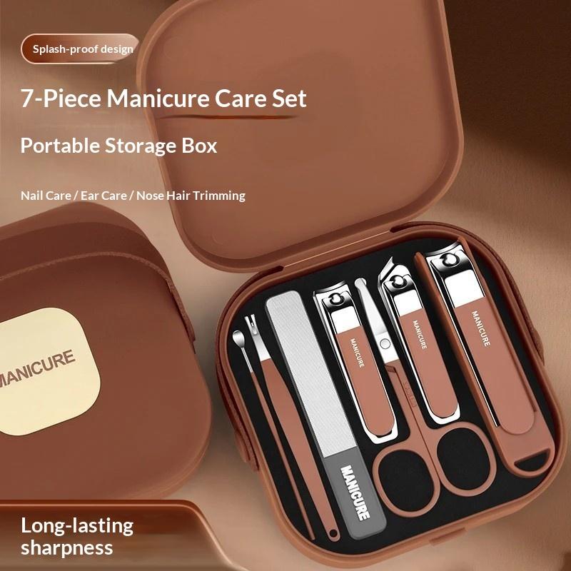 7/8Pcs Nail Art Tools Set Nail - Nail Care Kit Mens recension och pris